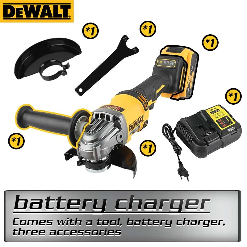 DEWALT DCG406 20VCordless Angle Grinder:1000rpm125mm wheel,M14 spindle9000/min speed,680W power.For construction,DIY&industrial