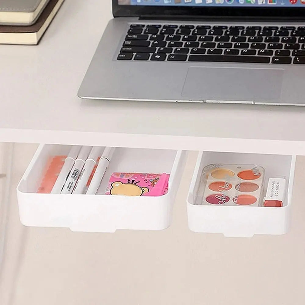 Self Adhesive Plastic Under Desk Drawer for Home Office