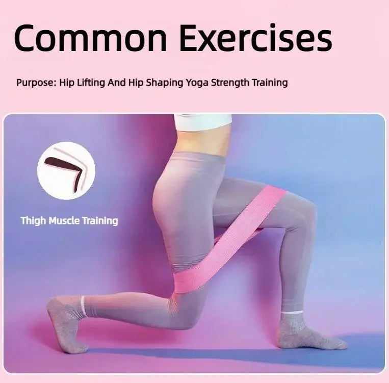 3Pcs Fabric Resistance Hip Booty Bands Glute Thigh Elastic Workout Squat Circle Stretch Fitness Strips Loops Yoga Gym Equipment