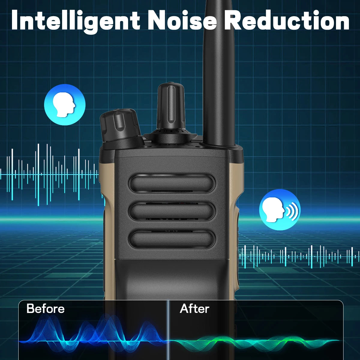 BAOFENG UV-32 10W Long Range GPS Bluetooth Walkie Talkie