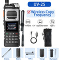 Baofeng UV-25 Air Band Walkie Talkie – Long Range UHF/VHF, Type-C Charging, 999CH, Wireless Frequency Copy, NOAA, Ham Radio - Dicrodelights