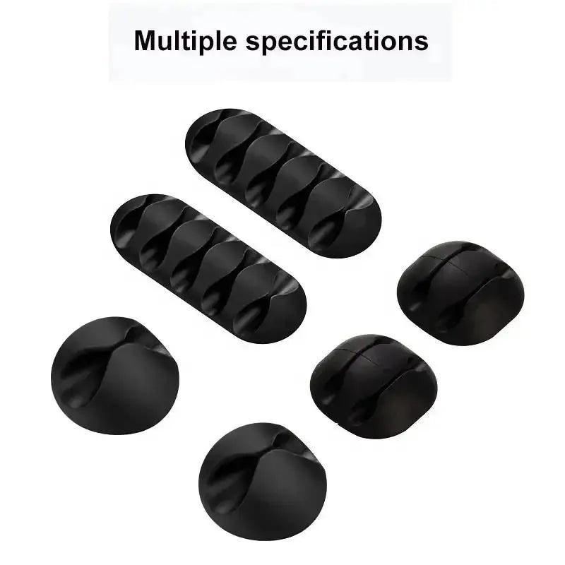 Self Adhesive Silicone Cable Holder for Desk Charging Leads