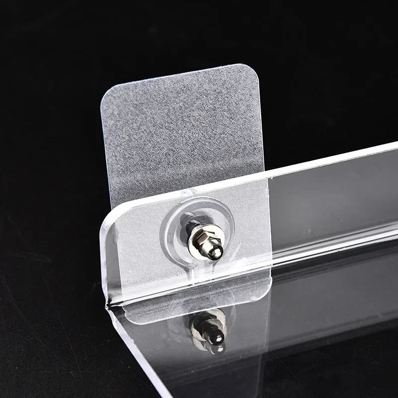 Clear Floating Wall Shelf No Drill, Waterproof, 20cm to 50cm Sizes