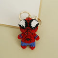 Crochet Knitted Super Hero Spider-Man Superman Captain America Keychains Small Pendant Hangings Christmas Birthday Gifts 2-7cm