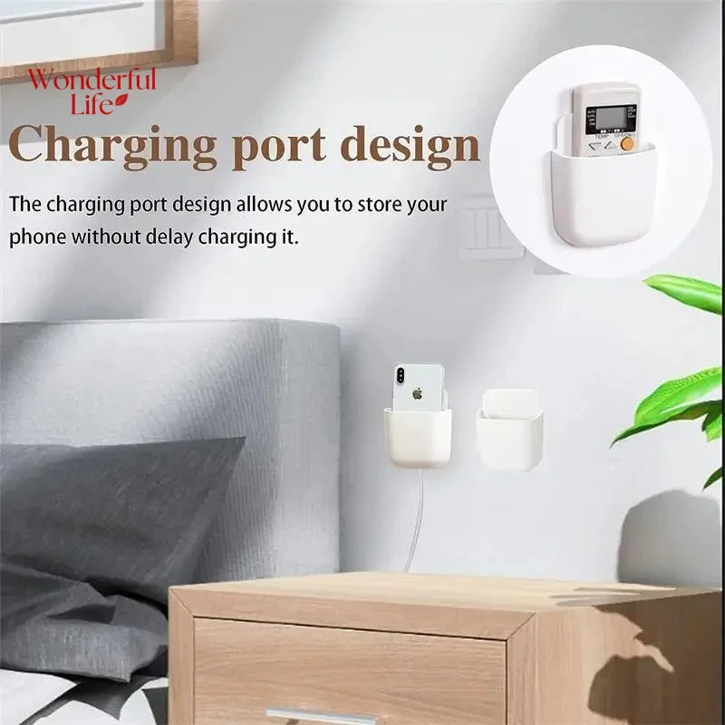 Wall Mounted Remote Control Holder Pair for Bedside Storage