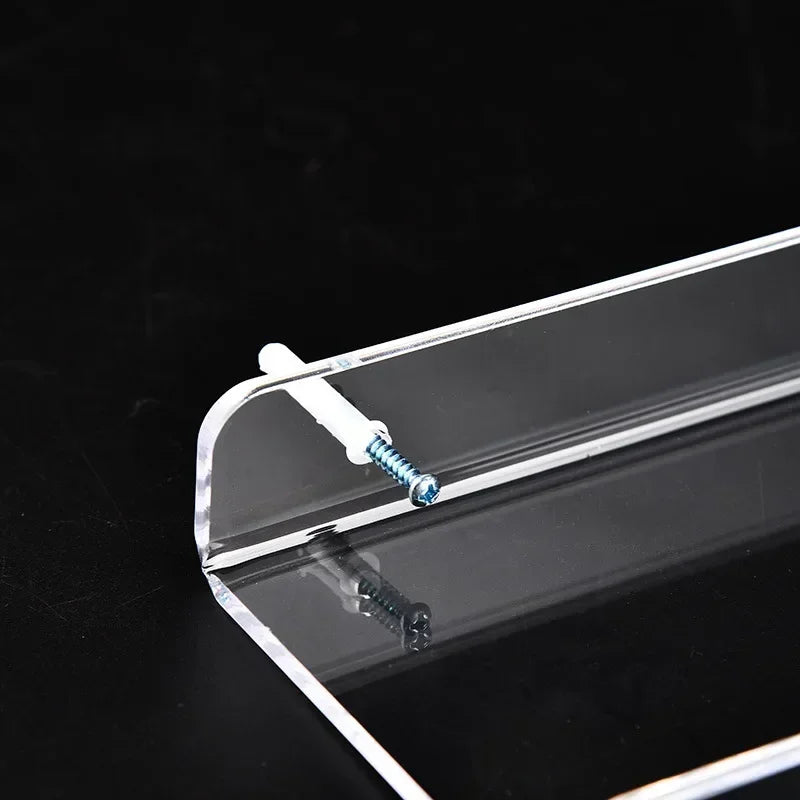 Clear Floating Wall Shelf No Drill, Waterproof, 20cm to 50cm Sizes