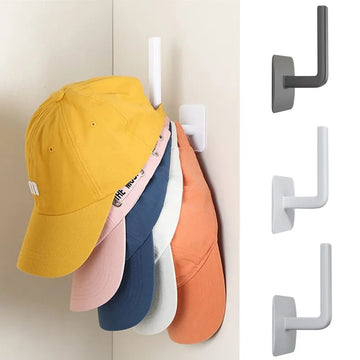 Plastic Adhesive Cap Hook for No Drill Bedroom Hat Storage