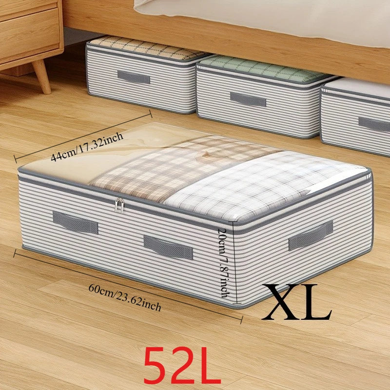 Clear Window Under Bed Storage Bag for Clothes and Bedding XL