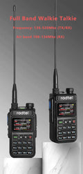 Radtel RT-890 Full Band Ham Radio Amateur 2 Way Radio 999CH Walkie Talkie AM Air Aviation Band Color Scanner Marine NOAA Scan