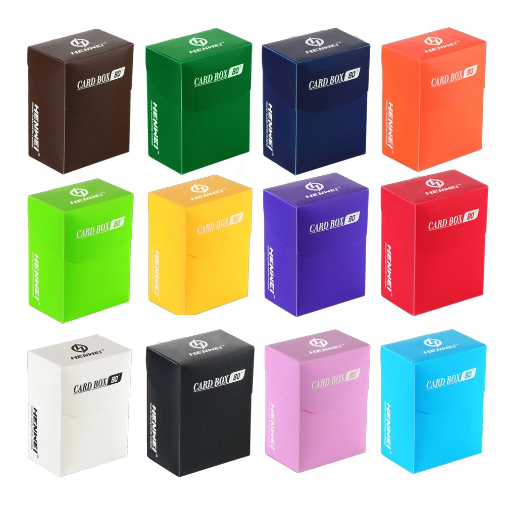 Trading Card Deck Box in PP with Fold Over Lid and Colour Options