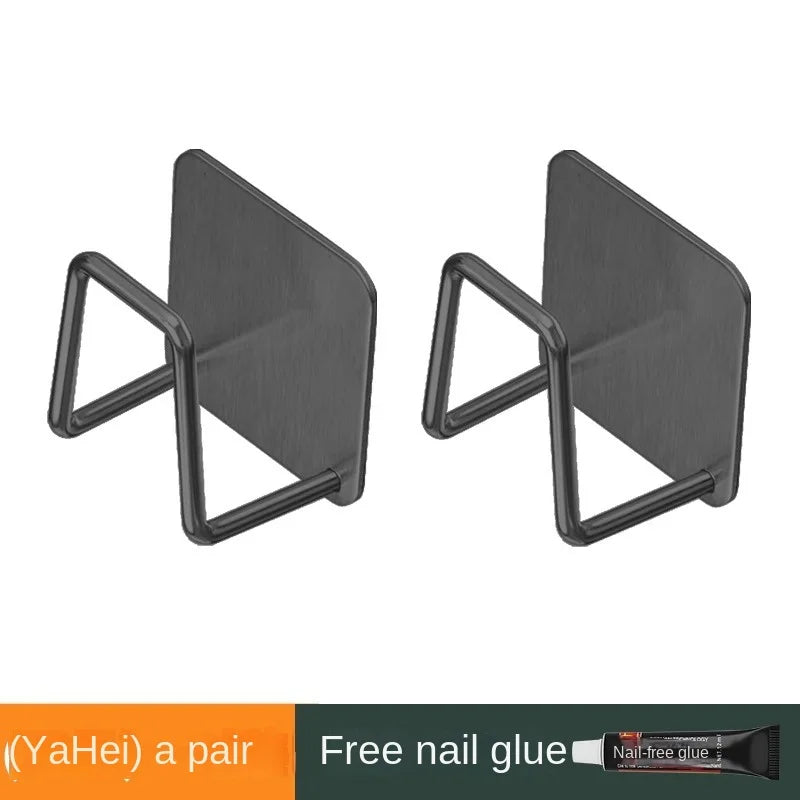 Stainless Steel Wall Mounted Pot Lid Rack for Kitchen Storage