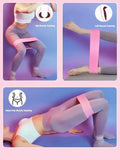 3Pcs Fabric Resistance Hip Booty Bands Glute Thigh Elastic Workout Squat Circle Stretch Fitness Strips Loops Yoga Gym Equipment