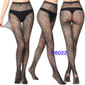 Women Sexy Fishnet Tights Jacquard Weave Seamless Pantyhose Yarns Garter Grid Fish Net Stockings Black Spider Gothic Lace Tights V6022 One Size