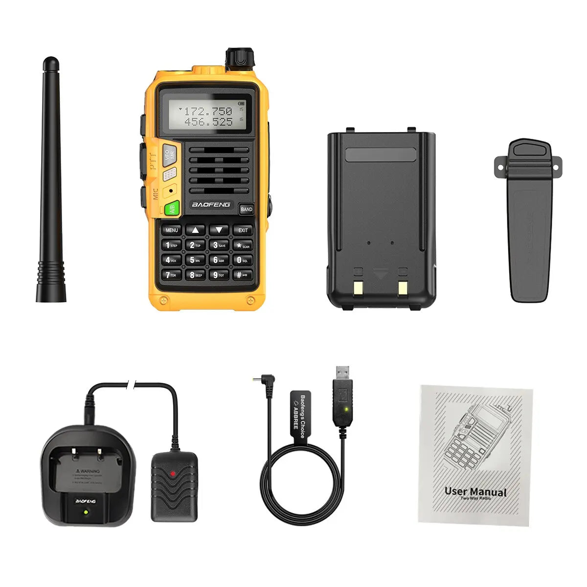 BAOFENG UV-S9 Plus V2 10W Walkie Talkie - 16 KM Long Range, Dual Band Transceiver with USB Charger, Waterproof - Dicrodelights