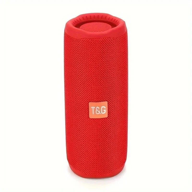 T&G TG365 Portable Bluetooth Speaker Dual Bass LED Wireless Subwoofer Waterproof Outdoor Boombox FM AUX BT TF Music Player Red