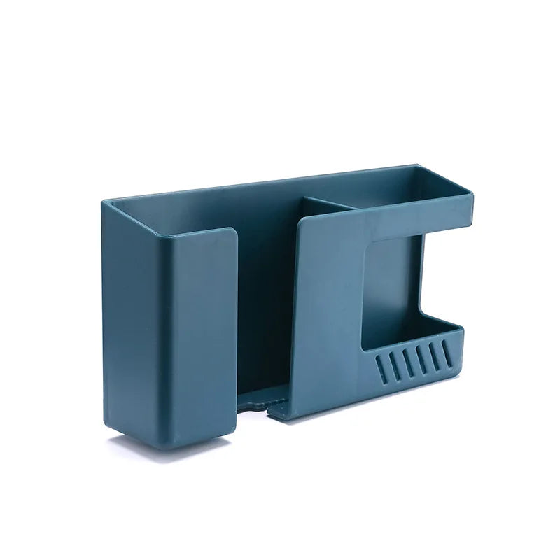 PVC Adhesive Remote Control Holder for Bedside Phone Storage LS