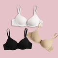 1/2 PCs Small Young Lady Bust Sexy Deep V Cup Bra For Women Push Up Lingerie Seamless Bralette Deep U Plunge Intimates Brassiere