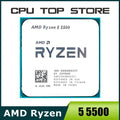 AMD Ryzen 5 5500 R5 5500 3.6GHz 6-Core 12-Thread CPU Processor 7NM L3=16M 100-000000457 Socket AM4 No Fan Default Title