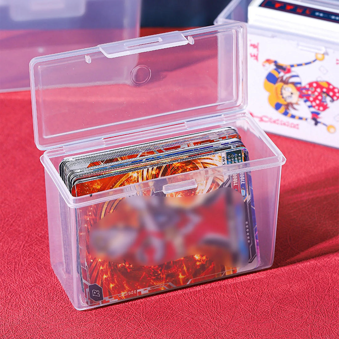 Plastic Playing Card Storage Box for Trading Card Decks