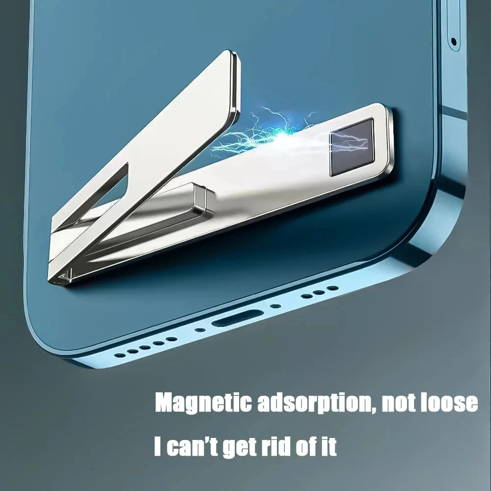 Folding Metal Phone Kickstand for Hands Free Desk Viewing