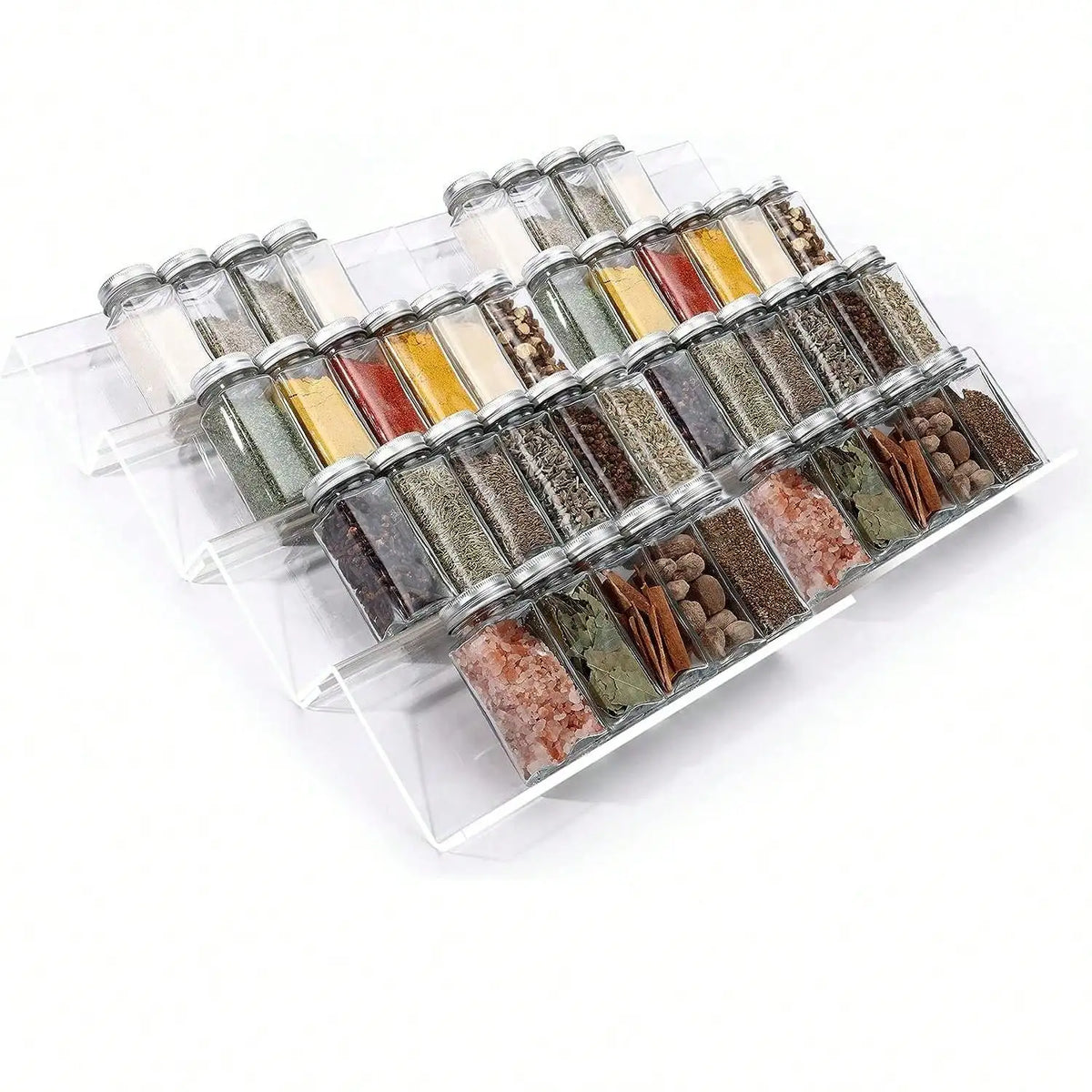 Expandable ABS Spice Drawer Organiser for Kitchen Jars