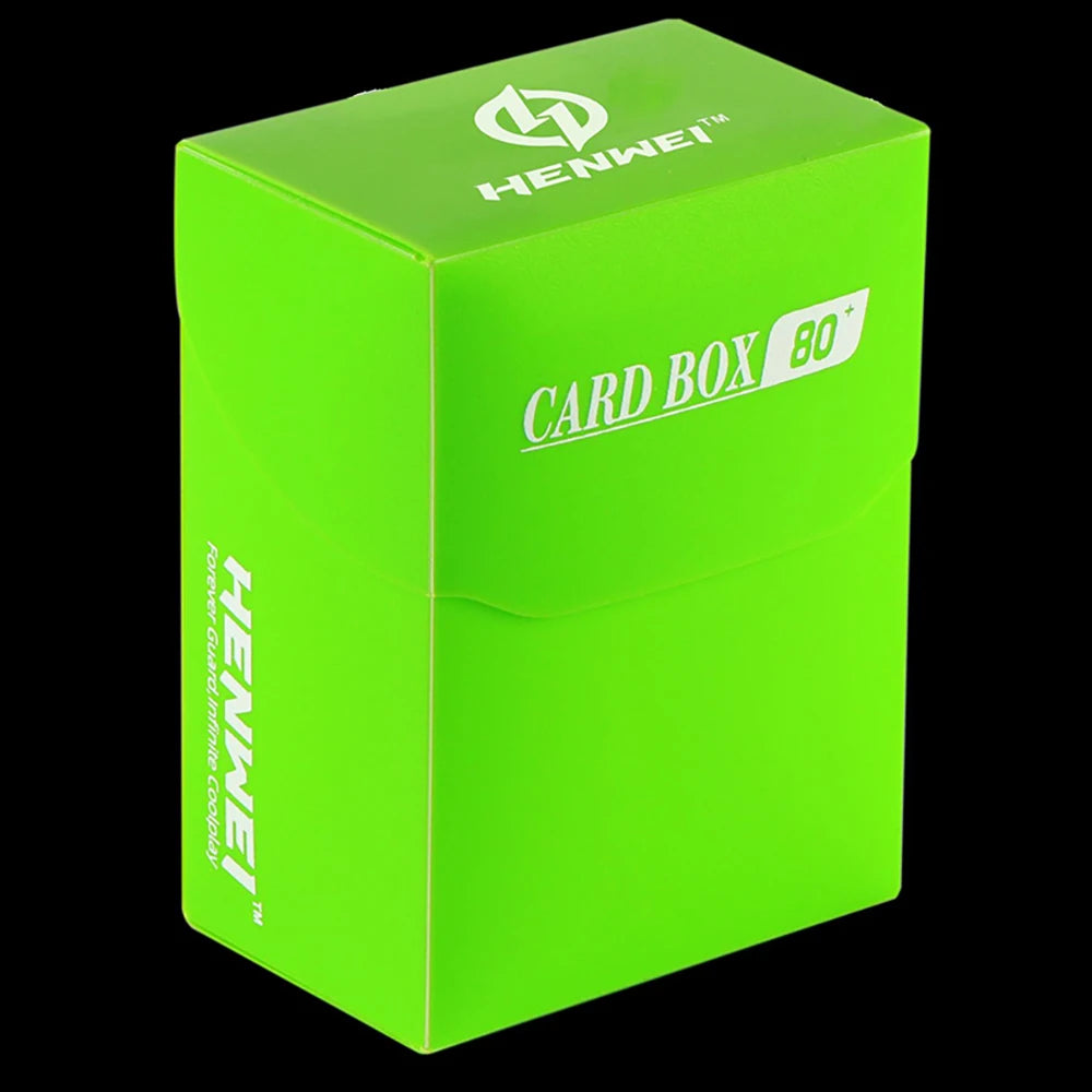 Trading Card Deck Box in PP with Fold Over Lid and Colour Options Green