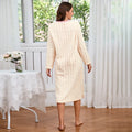 Women's Nightdress Winter Warm Nightgown Thicken Flannel Long Sleeved T-shirt Tops Soft Coral Fleece Pyjama Dress Home Clothing