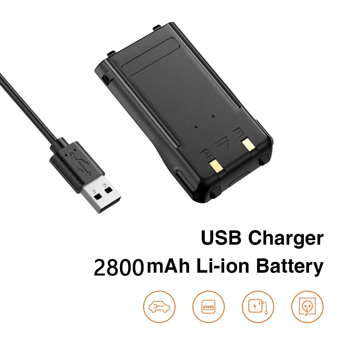 BAOFENG UV-S9 Plus V2 10W Walkie Talkie - 16 KM Long Range, Dual Band Transceiver with USB Charger, Waterproof - Dicrodelights