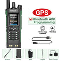 BAOFENG UV-32 10W Long Range GPS Bluetooth Walkie Talkie Green