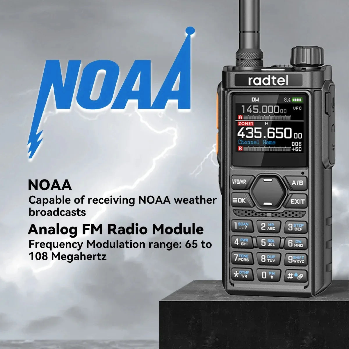 Radtel RT-910B Bluetooth App Programing and Noise Reduction Ham Radio 45-59Mhz TX RX Walkie Talkie Air Band NOAA Police Marine