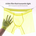 1/2/3 PCS Men's Ice Silk Boxers Transparent 0.01 Ultra-thin Fabric See Through Seamless Underwear antibacterial Boxer Shorts