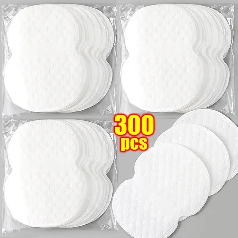 Ultra-Thin Disposable Underarm Sweat Pads – Invisible Sweat-Absorbing Armpit Patches for All-Day Odor Control (Unisex) 300 Pcs