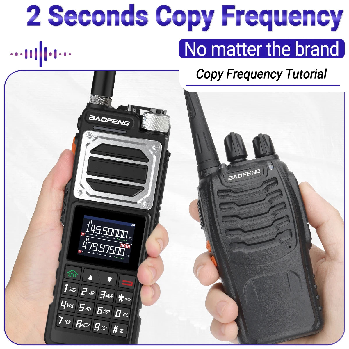 Baofeng UV-25 Air Band Walkie Talkie – Long Range UHF/VHF, Type-C Charging, 999CH, Wireless Frequency Copy, NOAA, Ham Radio - Dicrodelights