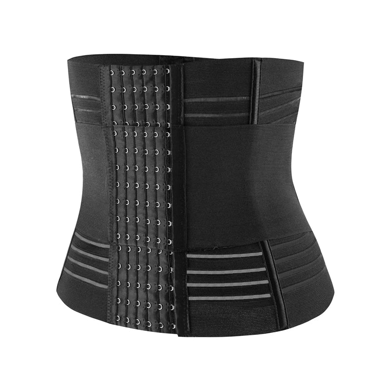 7-Bone Waist Trainer Corset Shapewear Women 6-Row Hook and Eye Closure Double Tummy Control Breathable Body Shaper