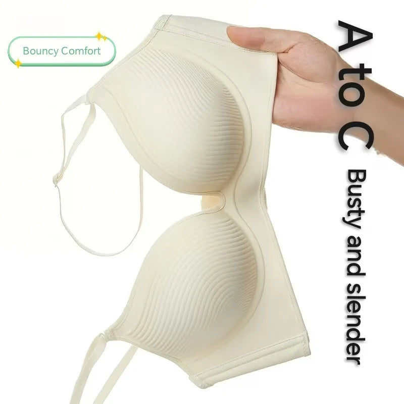 (Bras For Small Breast And Flat Chests)Women‘s Ultra-Thick 10cm Lingerie Seamless Push Up Small Breast Lift Adjustable Bra