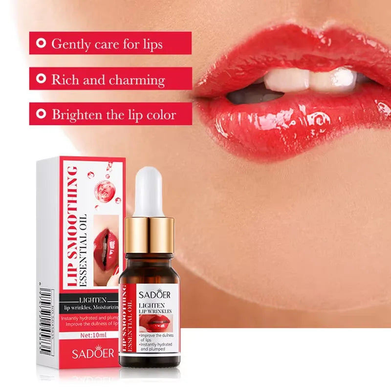 Lip Booster Plumping Serum Oil Hyaluronate Acid Moisturizing Sexy Enhancer Non-Irritating Brighten Fade Lines Plump Products Default Title
