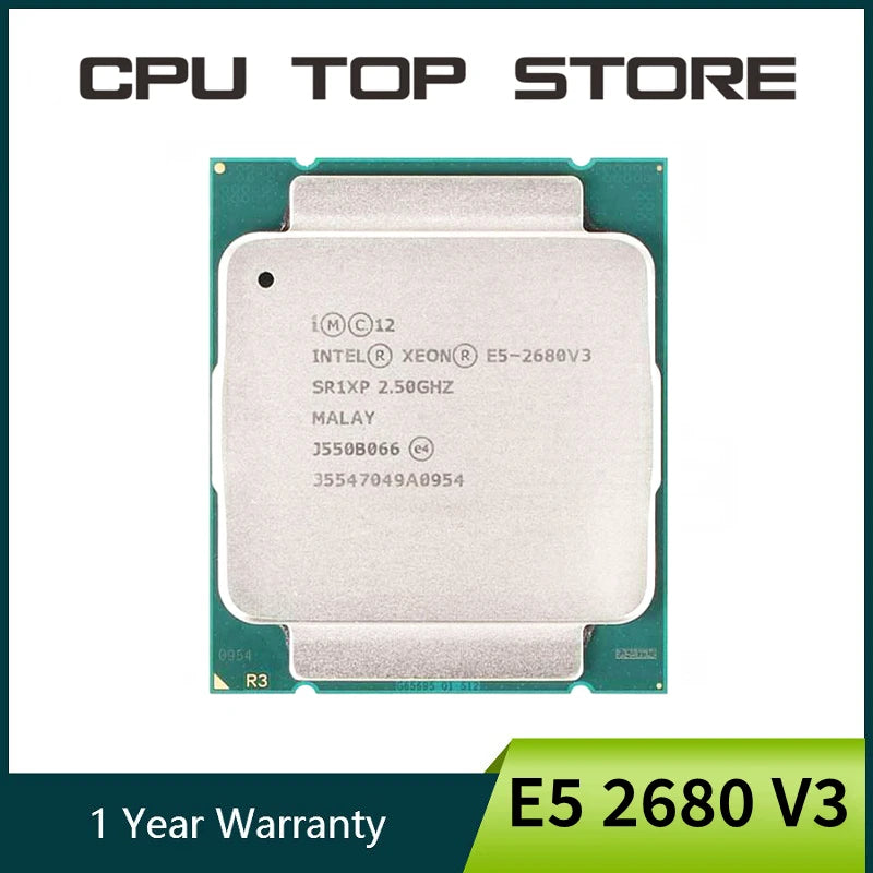 Intel Xeon E5 2680 V3 2.5GHz 12-Core 24-Thread cpu processor LGA 2011-3 Default Title