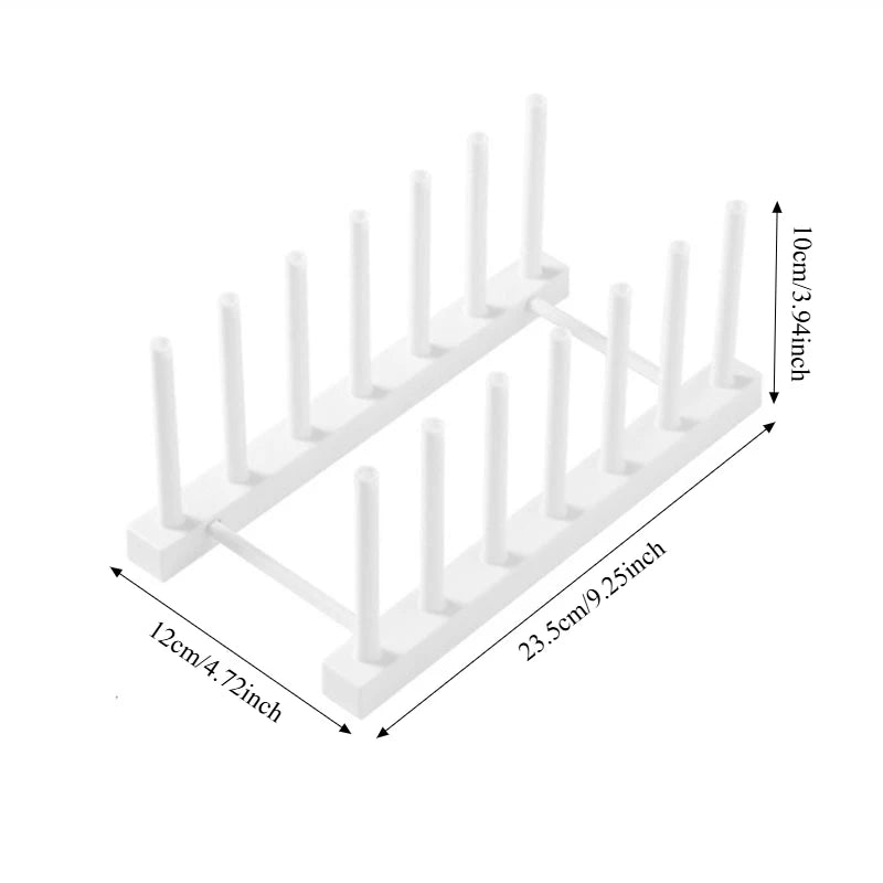 Creative Multifunctional Dish Drainer Rack - 2-Tier Kitchen Sink Organizer for Plates, Bowls, Lids, Utensils,Space Saving Design large