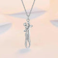 Hip Hop Embrace Couple Pendant Necklace Adjustable Hugging Pendant Necklace Jewelry Valentine Day Gift