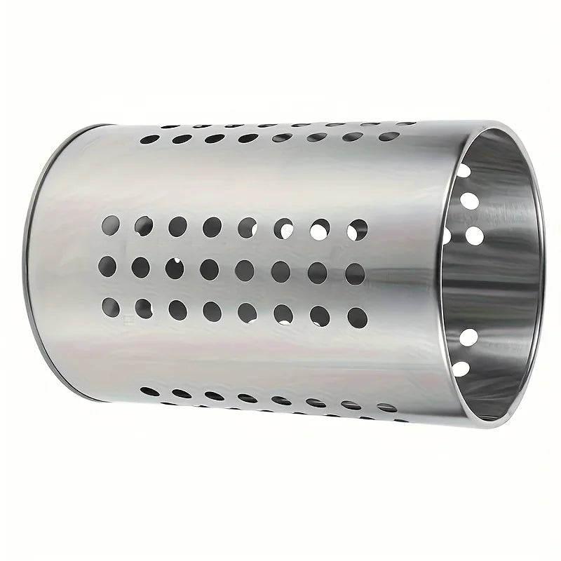Multifunctional Stainless Steel Tableware Drainer Rack, Efficient Draining Utensil Caddy to Keep Countertop Tidy in Kitchen