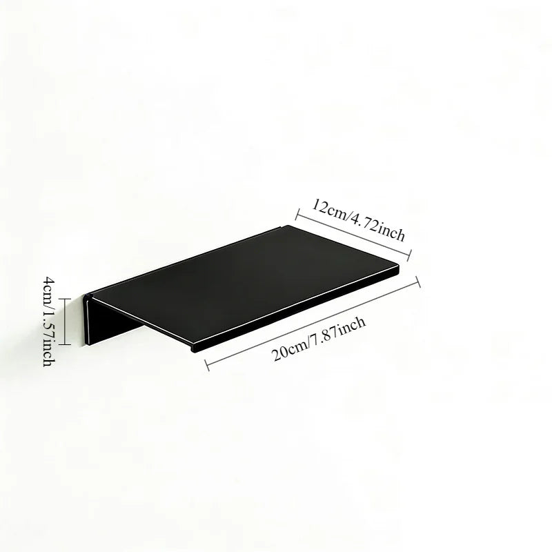 Aluminium Floating Wall Shelf No Drill for Books, Plants and Decor