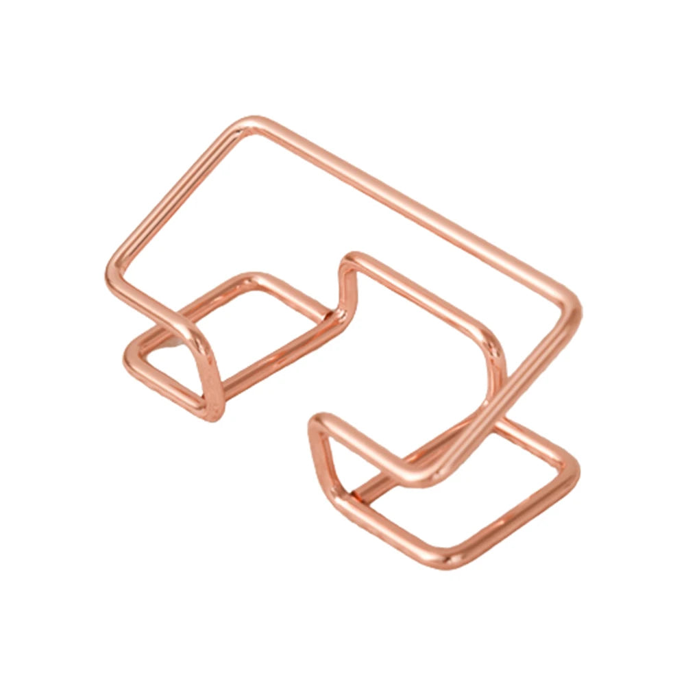 Metal Business Card Holder for Desks and Reception Areas Rose gold