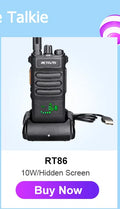 Retevis RT86 10W Walkie Talkie Professional Two Way Radio Long Range Walkie Talkie UHF Communication radio for Outdoor Business