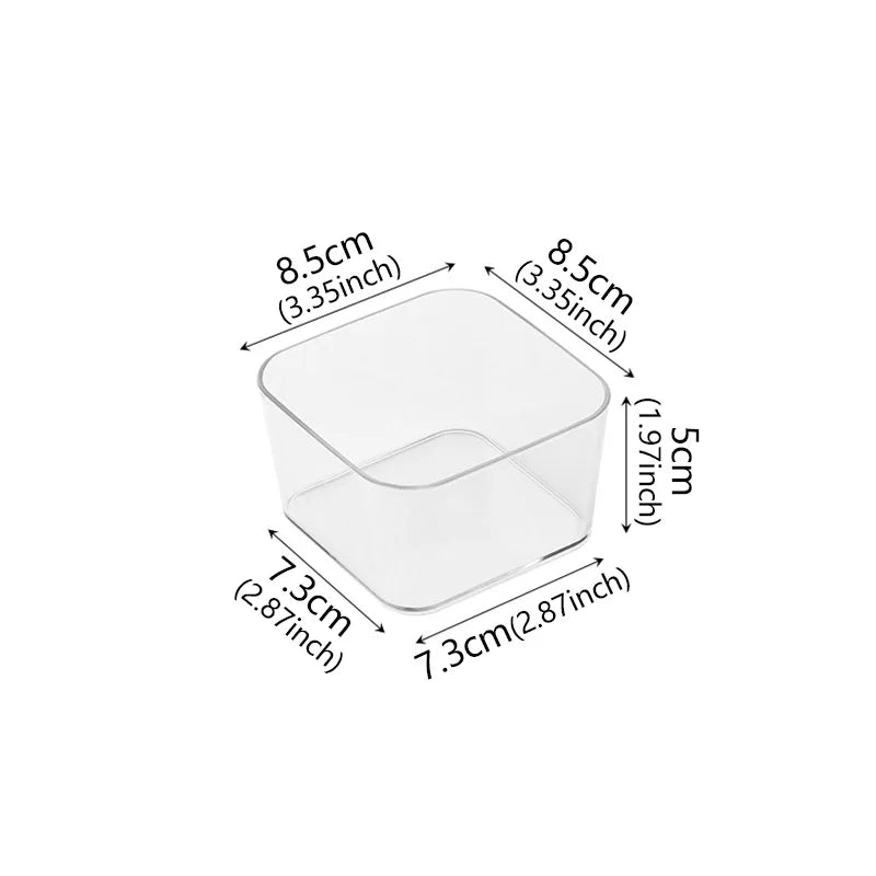 Clear Plastic Drawer Organiser for Makeup Jewellery and Pens S