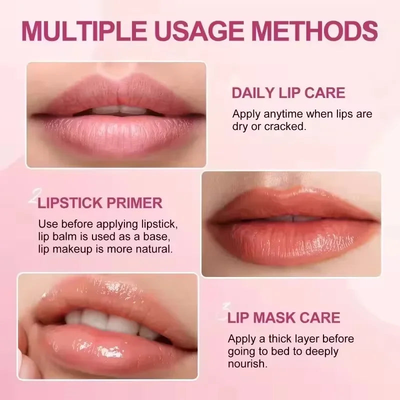 Remove Dark Lip Balm Lightening Melanin Mask Gloss Exfoliating Lip Pink Treatment Reduce Lip Lines Improve Dryness Moisturizing