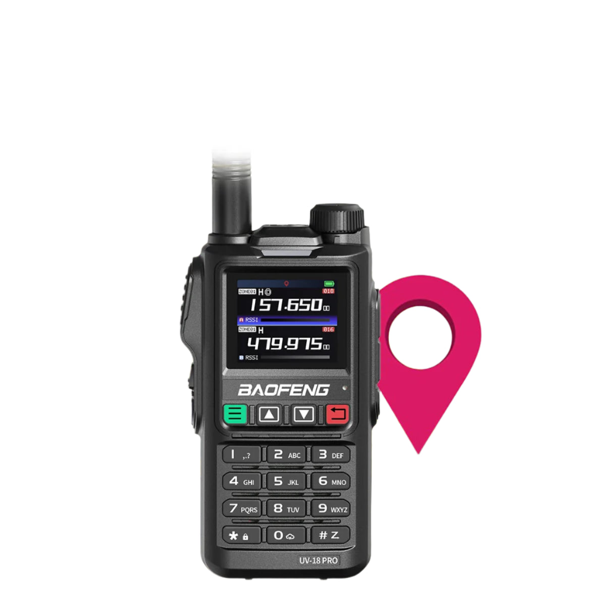 Baofeng UV18 PRO MAX GPS Walkie Talkie, 10W, Long Range, Type-C, Six-Band, Wireless Frequency, Ham Radio for Hunting - Dicrodelights