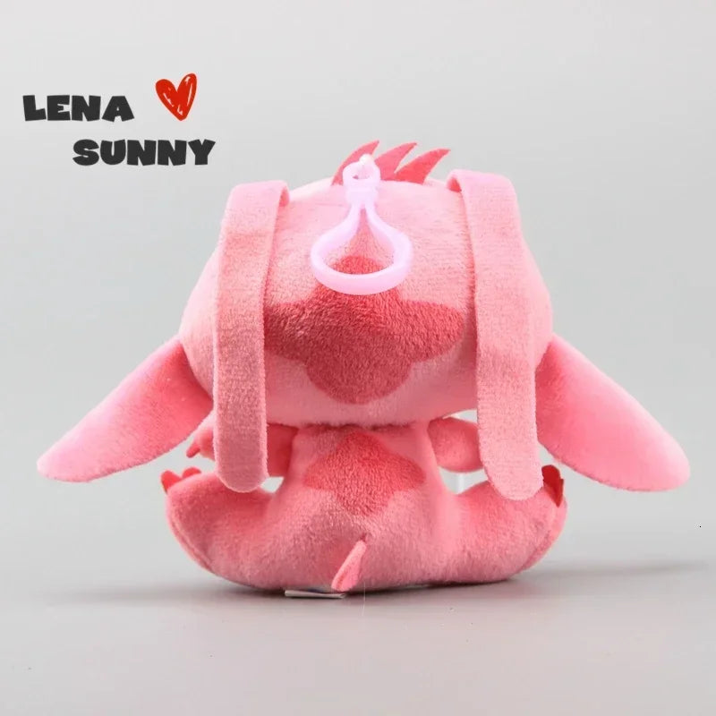 2025 10Pcs/Lot Cute Cartoon Lilo and Stitches Small Pendant Plush Toy,4 10CM Kawaii Plush Keychain Kids Best Chirstmas Gift Toys