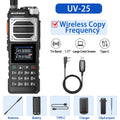 Baofeng UV-25 Air Band Walkie Talkie – Long Range UHF/VHF, Type-C Charging, 999CH, Wireless Frequency Copy, NOAA, Ham Radio - Dicrodelights