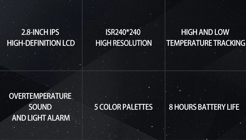 TOOLTOP ET14C 2.8inch Thermal Imager 25Hz Home Thermal imaging Camera ISR240x240 Thermography with Stand Electrical Fault Detect