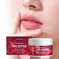 Pomegranate Lip Balm for Dry Lips Hyaluronic Acid Shea Butter Overnight Moisturizer Natural Fragrance Long Lasting Gift Women